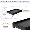 Bandeja Cantinho do Café com Gaveta 40 Cápsulas