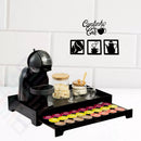 Bandeja Cantinho do Café com Gaveta 40 Cápsulas