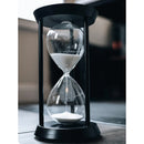 Ampulheta de Vidro e Ferro Decorativa