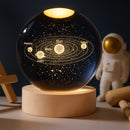 Luminária de Mesa para quarto Aconchegante | Bola de Cristal Decoração Globo Terrestre  Luxo