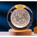 Luminária de Mesa para quarto Aconchegante | Bola de Cristal Decoração Globo Terrestre  Luxo