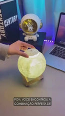 Umidificador de Ar Grande Lua Luminária 3D
